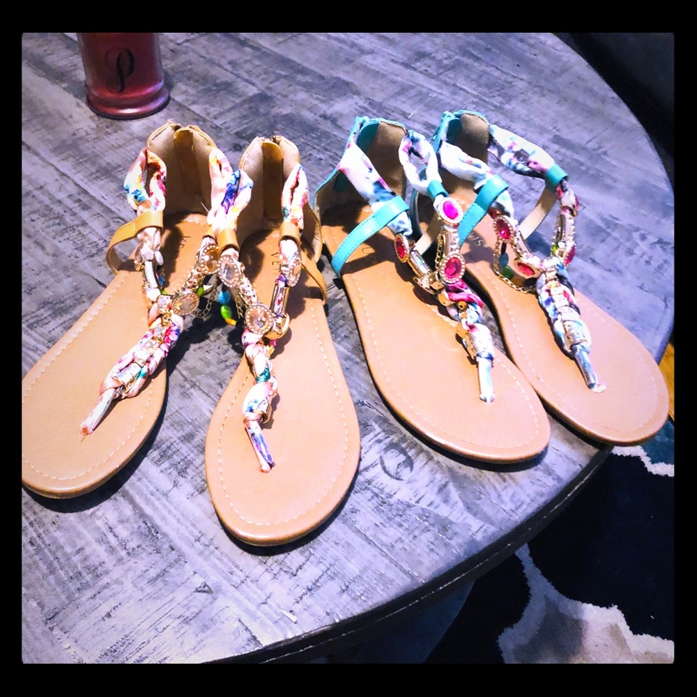 Venus jeweled sandals